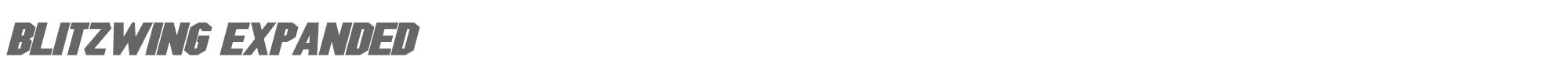 Blitzwing Blitzwing Expanded Bold Italic.otf font preview